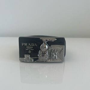 Prada Silver and Black Belt
